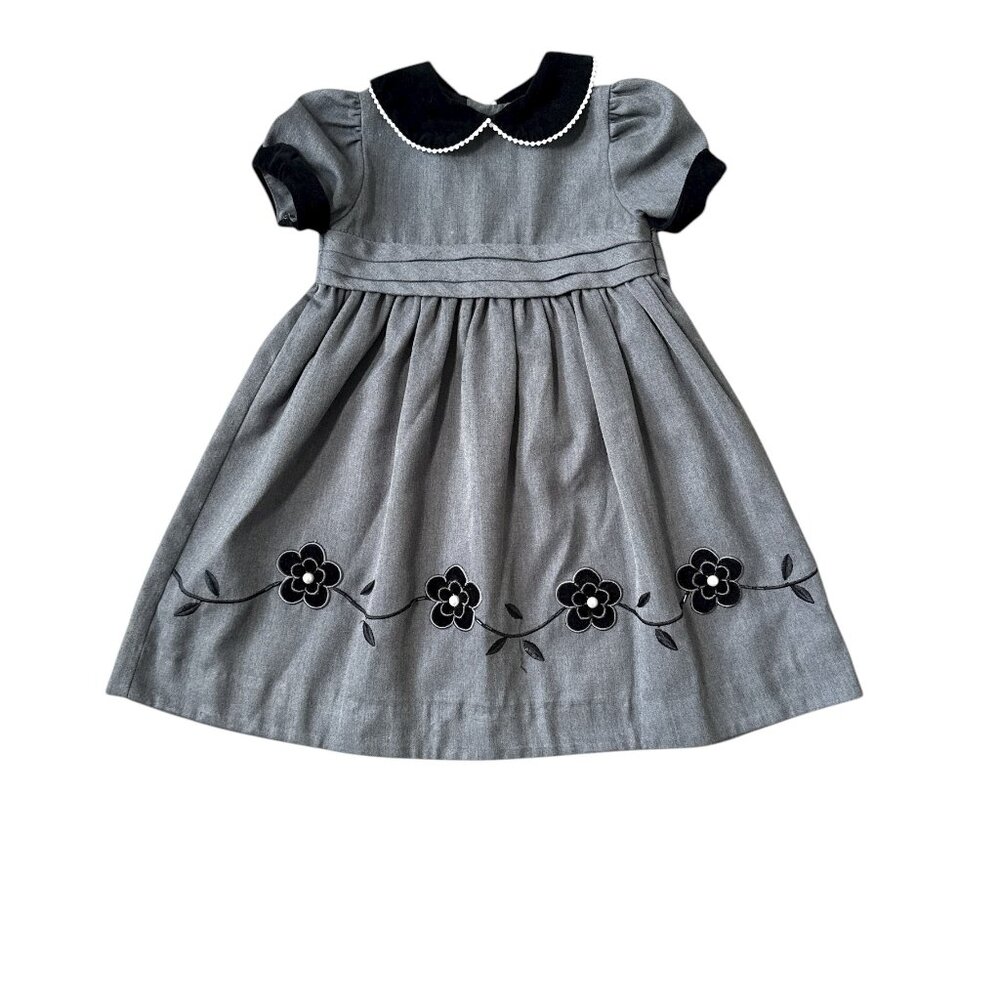 B.T. KIDS CLASSIC GREY PARTY DRESS